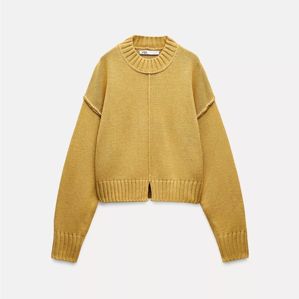 Zara Women's Mustard Sweater